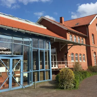 Frontansicht Güterschuppen Aurich