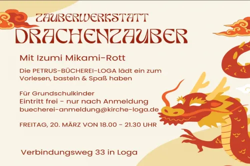 Hauptbild der Veranstaltung Zauberwerkstatt: Drachenzauber