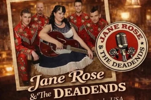 Hauptbild der Veranstaltung Rockabilly-Konzert mit 'Jane Rose &amp; The Deadends' im Grusy