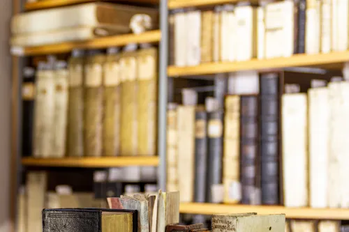 Hauptbild der Veranstaltung "Wertvolle 90 Minuten“ – eine Führung durch die Bibliothek des Mariengymnasiums in Jever