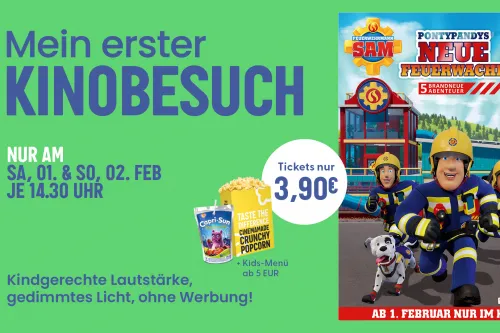 Hauptbild der Veranstaltung Mein erster Kinobesuch: &quot;Feuerwehrmann Sam - Pontypandys neue Feuerwache&quot;
