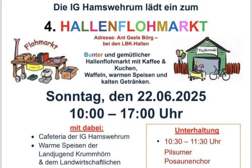 Hauptbild der Veranstaltung 4. Hallenflohmarkt - Hamswehrum