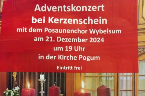 Hauptbild der Veranstaltung Adventskonzert bei Kerzenschein