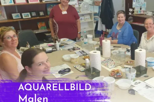 Hauptbild der Veranstaltung Kunst &amp; Kreativ Atelier: Ein Aquarellbild malen