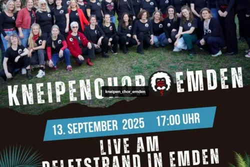 Hauptbild der Veranstaltung Kneipenchor Live am Delftstrand