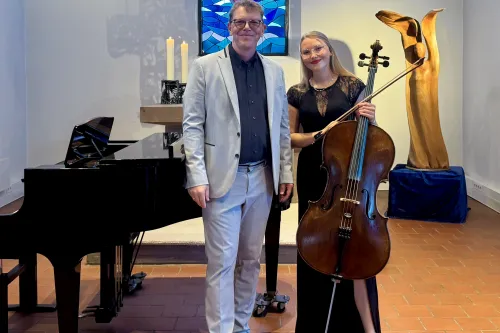 Hauptbild der Veranstaltung 250 Jahre Dorfkirche Pogum - Konzert Piano und Cello