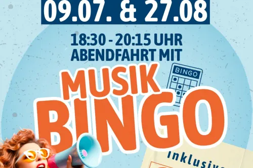 Hauptbild der Veranstaltung Musik Bingo auf MS Atlantis ab Hafen Greetsiel