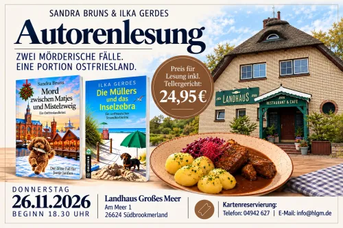 Hauptbild der Veranstaltung Lesung mit Dinner