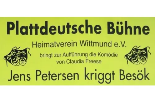 Hauptbild der Veranstaltung Jens Petersen kriggt Besök - Plattdeutsche Bühne