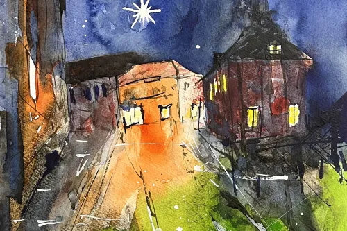 Hauptbild der Veranstaltung Leer Magic  - Zauber einer Stadt in Aquarellen von Udo Steinigeweg