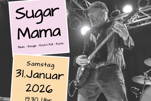 Hauptbild der Veranstaltung Live: Blues + Rock mit Sugar Mama