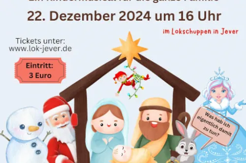 Hauptbild der Veranstaltung Kindermusical: "Weihnachtshasenmann"