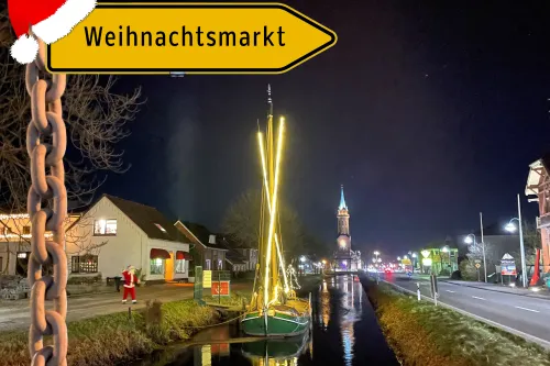 Hauptbild der Veranstaltung Weihnachtsmarkt auf dem Marktplatz Rhauderfehn