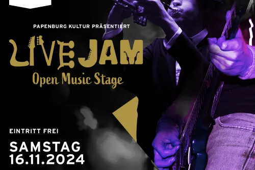 Werbebild für Live Jam. 