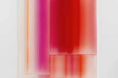 Nicola Staeglich, time signature jan. #1, 2024. Öl hinter Acrylglas. Foto: Roman März
