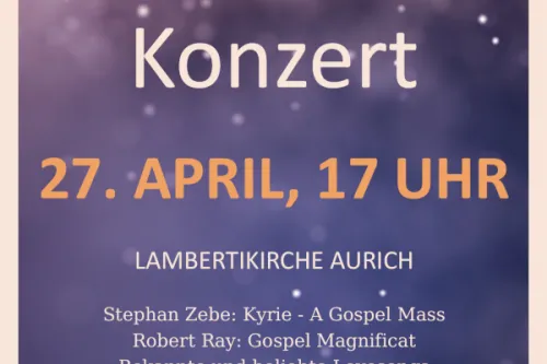 Plakat Gospelkonzert 27.04.2025