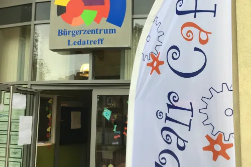 Eingang Bürgerzentrum Ledatreff