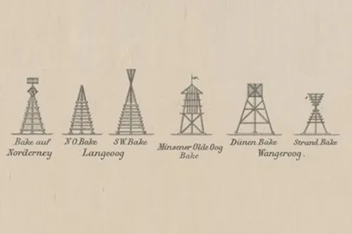 Baken auf den ostfriesischen Inseln