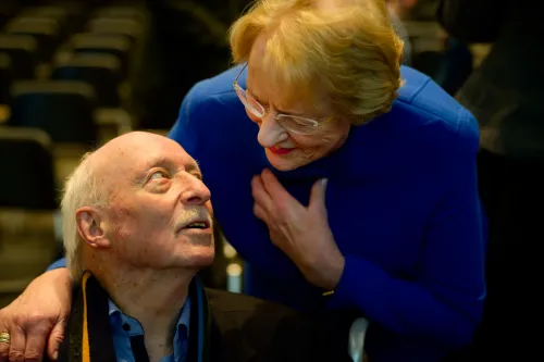 Schenker und Beschenkte: Bodo Olthoff und Eske Nannen