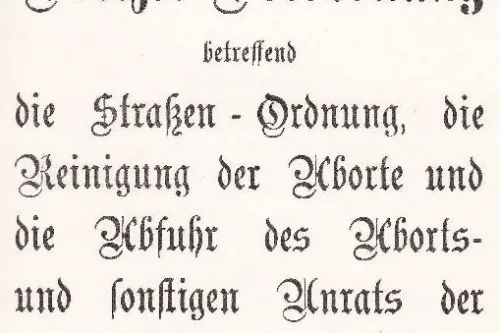 Strafenordnung.