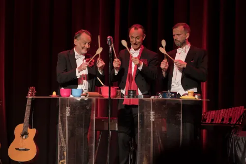 Auch Percussion auf alltäglichen Gegenständen klappt prima