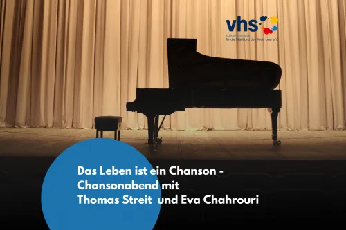Veranstaltungsgrafik für einen Chansonabend