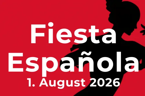 Fiesta Española; 1.August 2026; 18 Uhr Schulmuseum Bohlenbergerfeld; Eintritt 5€; Karten erhältlich über Eventim.de oder im Bürgerbüro
