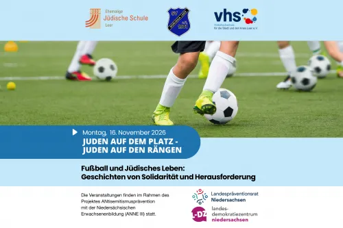 Plakat für die Veranstaltung Juden auf dem Platz, Juden auf den Ränken