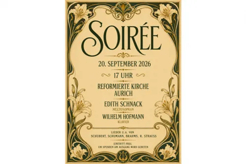 Plakat Soirée