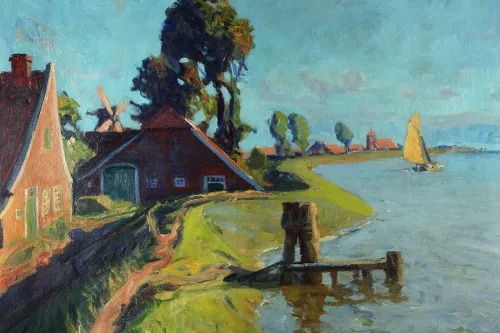 Poppe Folkerts: Mitling-Mark - Abendstimmung - 1925