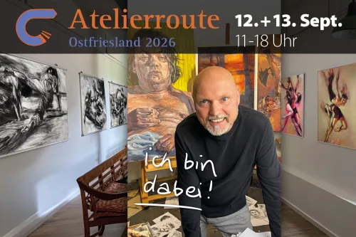 Nicolaus Hippen präsentiert seine Werke in der GBVA Aurich