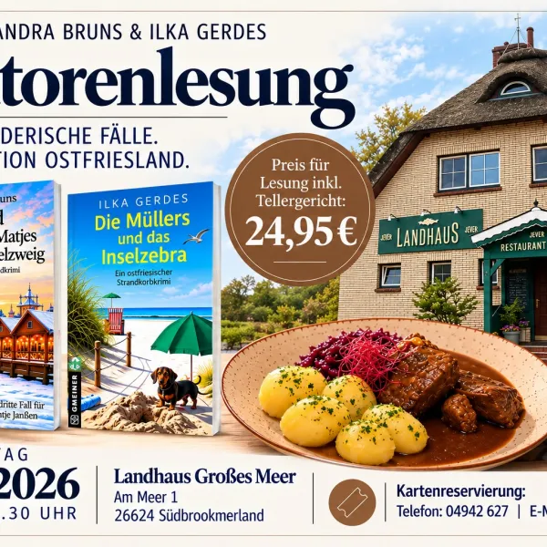 Hauptbild der Veranstaltung Lesung mit Dinner