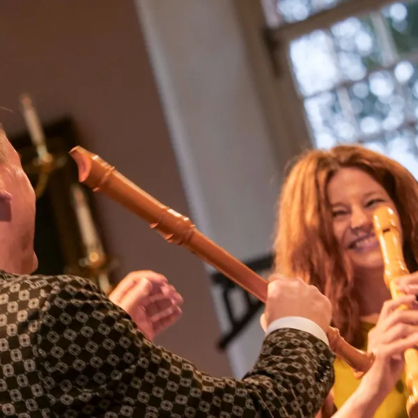 Hatten selber Spaß beim Konzert: Maurice Steger und Dorothee Oberlinger
