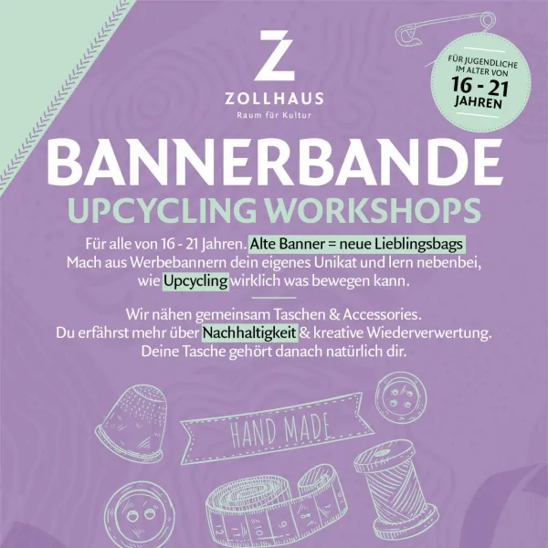 Bannerbande: Upcycling-Workshops