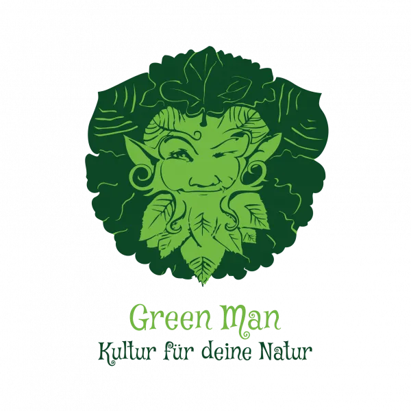 Logo von Green-Man: Eine Blattmaske