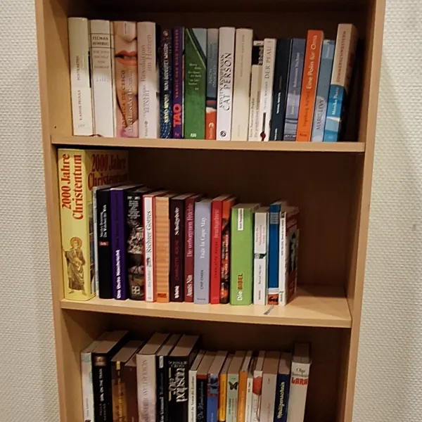 Hölzernes Bücherregal mit fünf Etagen 