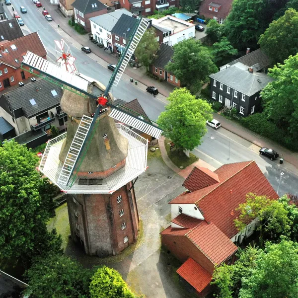 Stiftsmühle Aurich Luftbild
