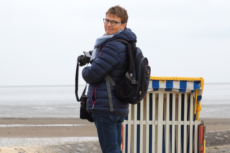 Fotografin am Strand