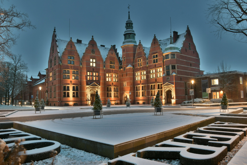 Das Landschaftshaus im Winter