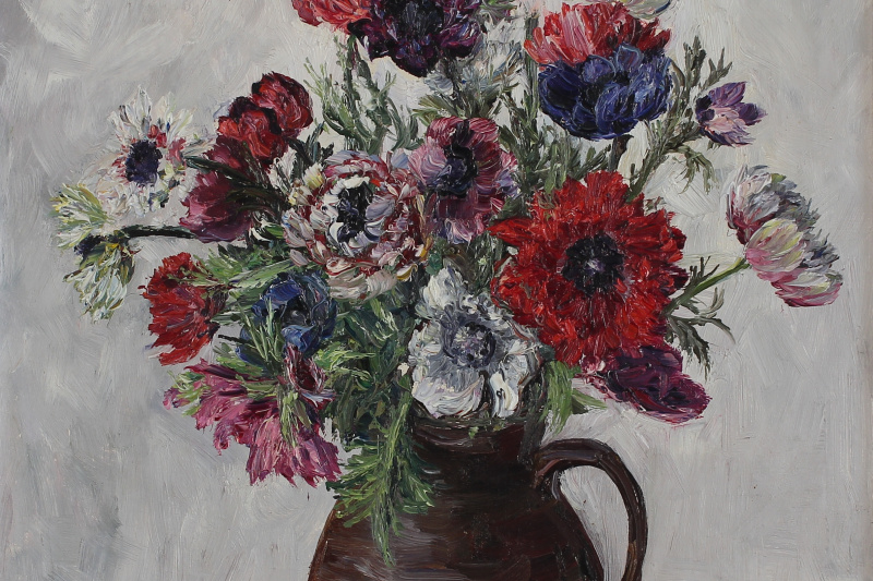 Stillleben Anemonen um 1960