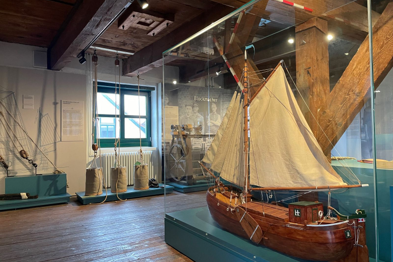 Schiffsmodell im Groot Hus