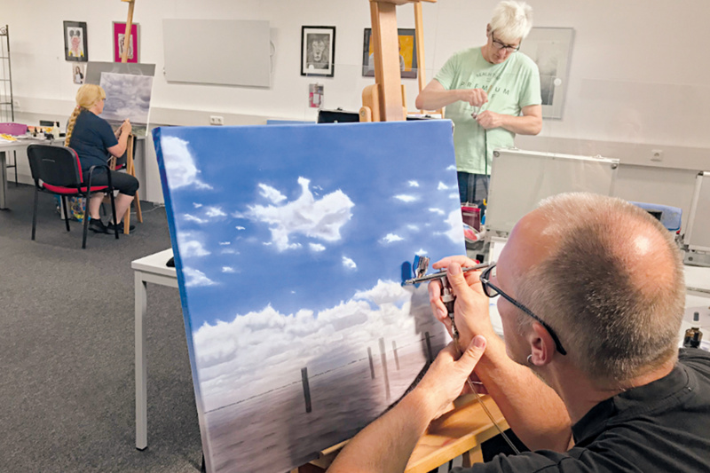 Landschaftsmalerei mit Airbrush