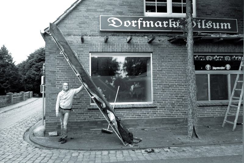 Der alte Dorfmarkt von vorne.