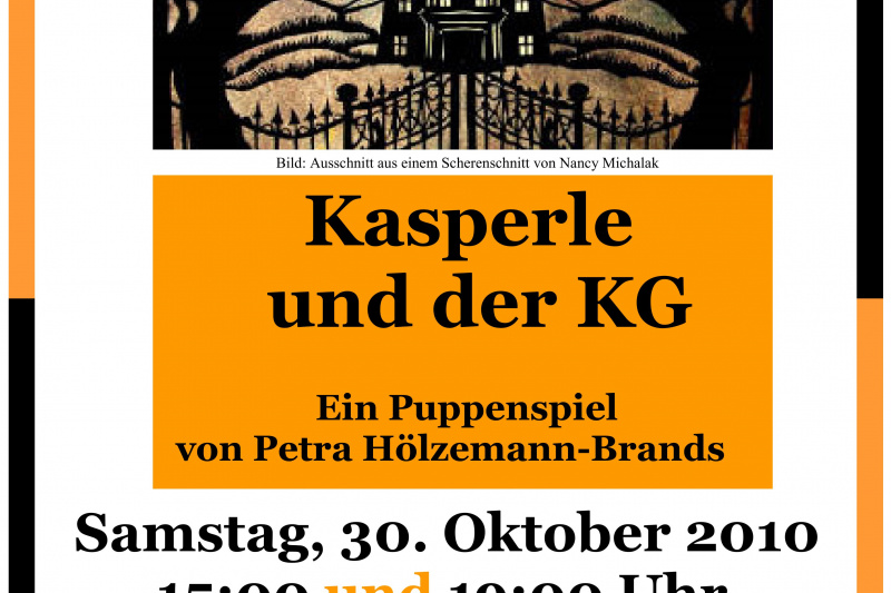 "Kasperle und der KG" Aufführungsposter