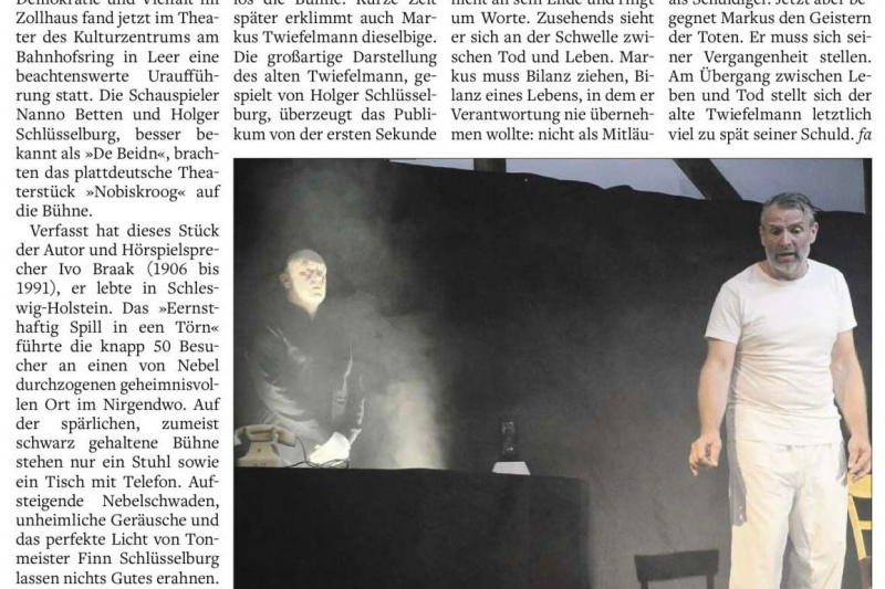 Pressebericht (UA 12.09.24, Zollhaus Leer)