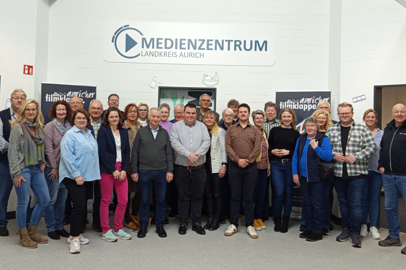 Die Plattdeutschbeauftragten im Medienzentrum des Landkreises Aurich 