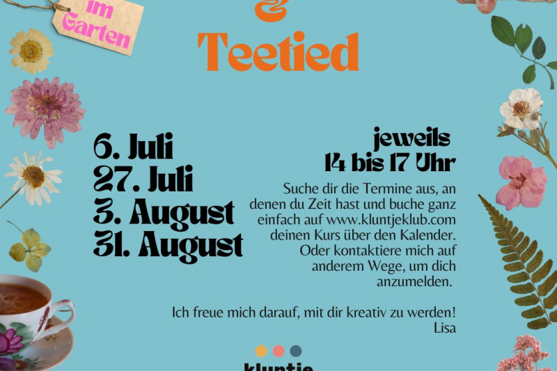 Töpfern & Teetied im Garten
