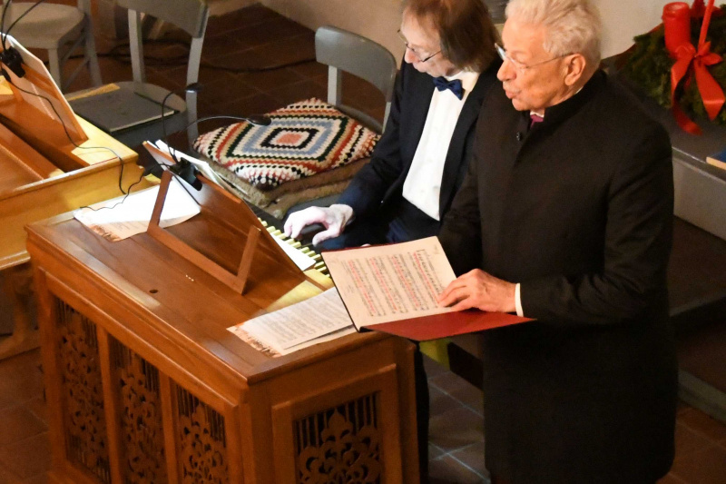 Reinhard Böhlen und Klaus Mertens im Konzert in Bargebur Dez. 2024