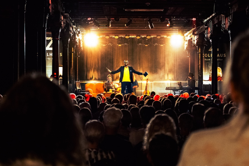 Jared Dibaba auf der Zollhaus-Bühne