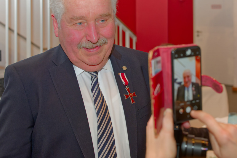 Rico Mecklenburg nach der Verleihung